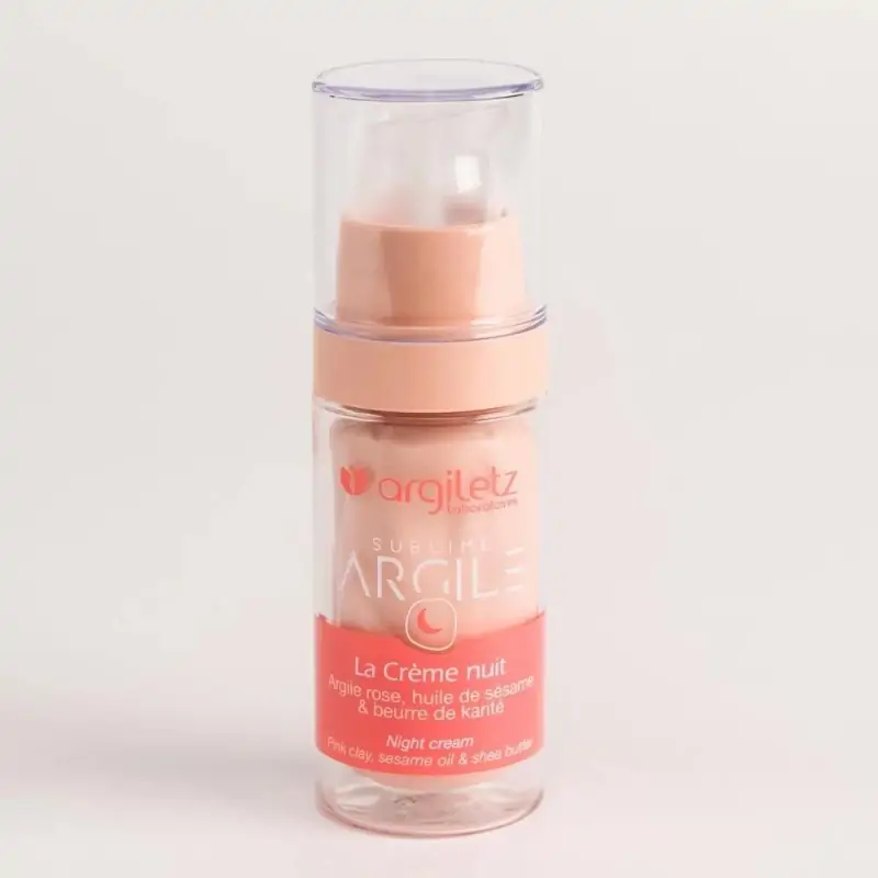 Crème de nuit à l’argile rose -Argiletz