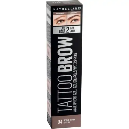 Gel colorant sourcils Maybelline Tatto Brow Waterproof